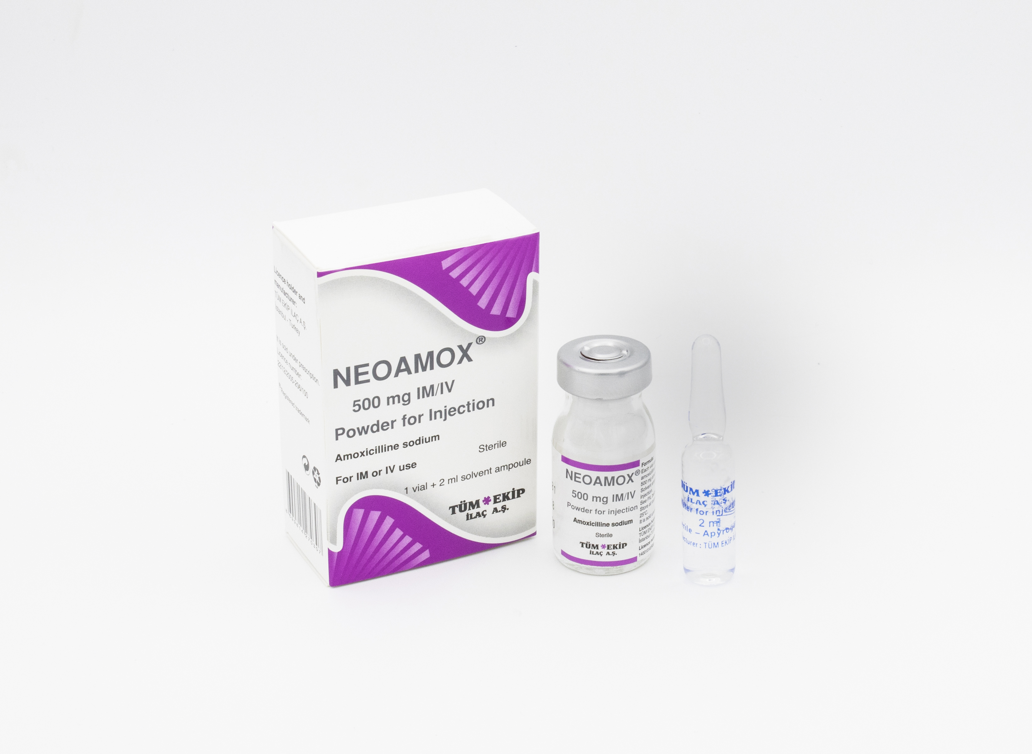 NEOAMOX 500 MG IM/IV (AMOXICILLINE Na)
